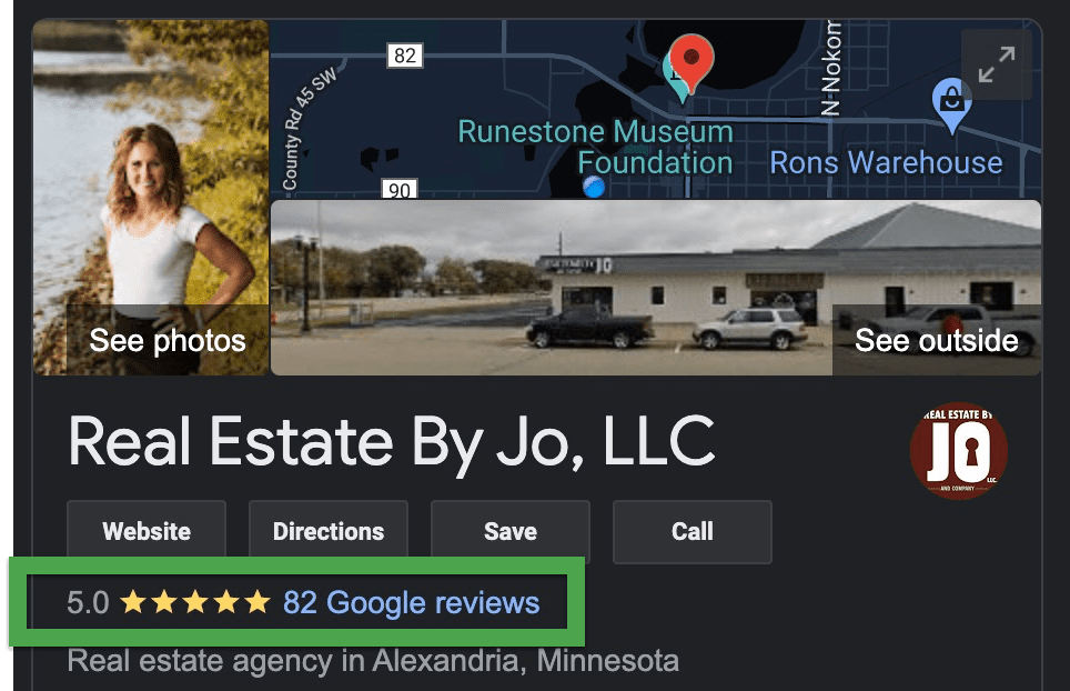 Google Reviews for Real Estate by Jo